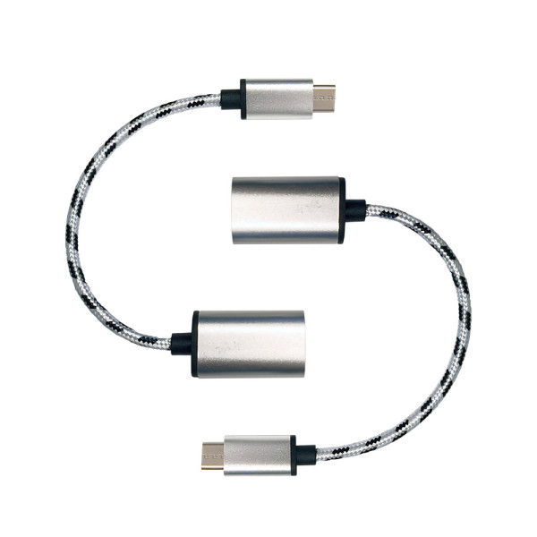 Cavo Adattatore OTG USB-C to USB-A 3.0 da 18 cm - Set 2 pezzi