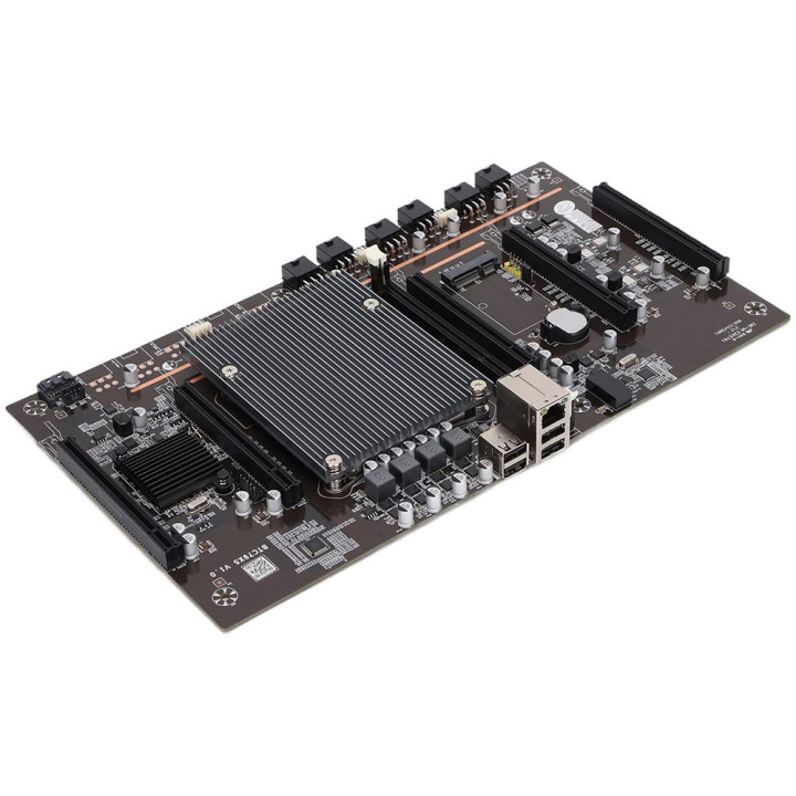 Scheda Madre BTC79X5 V1.0 per Mining x5 PCI-E + CPU Xeon E5-26 + Ram 4GB DDR3
