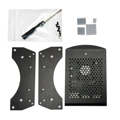 Case VESA Raspberry PI5 - Custodia e Ventola con Supporti VESA 100x100