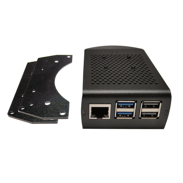 Case VESA Raspberry PI5 - Custodia e Ventola con Supporti VESA 100x100