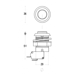 MOD.07/C Edierre Cabinet Button - Version Total Color