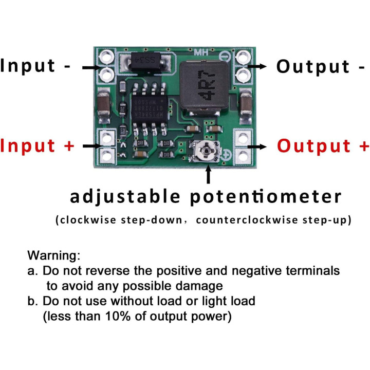 Modulo StepDown di Regolazione Voltaggio 24V to 1V