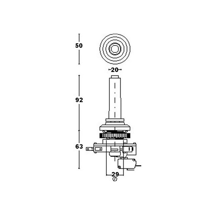 MOD.02 FIRE Joystick Edierre con Pulsante Sparo superiore