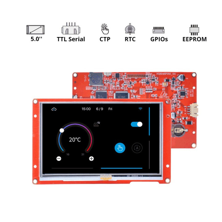 Nextion NX8048P050-011R 5p Touch Screen Display - Intelligent Series