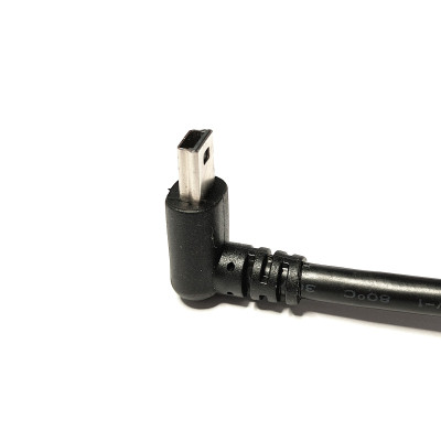 USB-A to USB-mini Angled Cable 90° Angle 50cm for Peripherals
