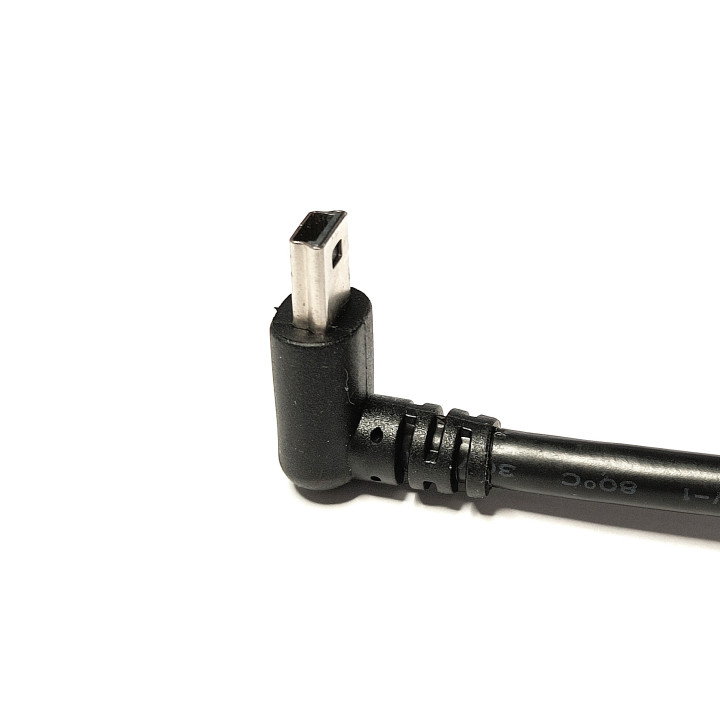 USB-A to USB-mini Angled Cable 90° Angle 50cm for Peripherals