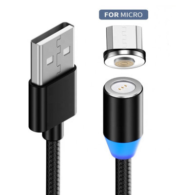 Digitalkey Cavo USB Magnetico 2 in 1 con Connettori Type-C e Micro USB Nero