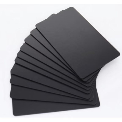 Set of 10 NTAG215 Black NFC chip cards with 504 bytes - 13.56MHz