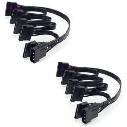 2Pezzi - IDE molex 4 Pin a 5 Sata - Per Hard-Disk/SSD/Lettori Ottici ed Altro