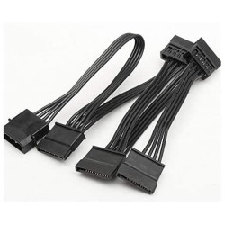 2Pezzi - IDE molex 4 Pin a 5 Sata - Per Hard-Disk/SSD/Lettori Ottici ed Altro