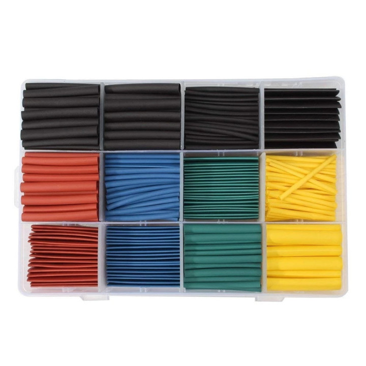 Termoguaina Assortimento da 530 pz di Guaina Termoretraibile restringente