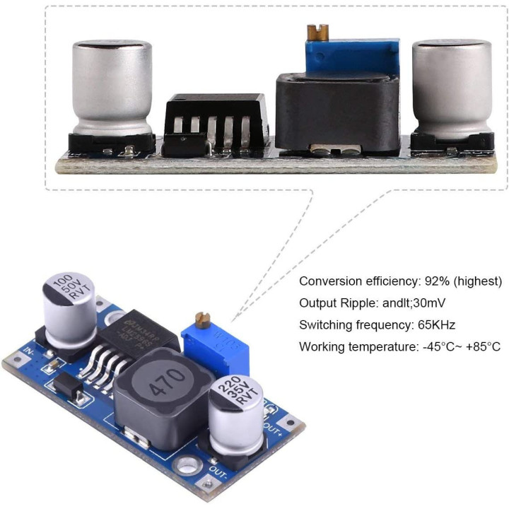Moduli Stepdown LM2596S DC-DC a tensione regolabile