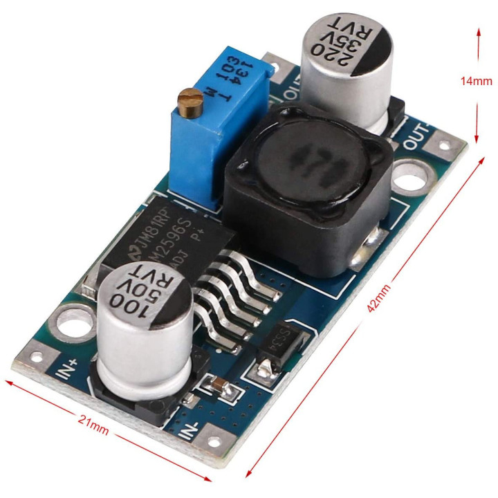 Moduli Stepdown LM2596S DC-DC a tensione regolabile