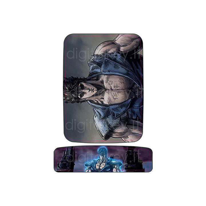RetroK Case Stickers Heatsinks for Raspberry PI3 or PI4 - Kenshiro