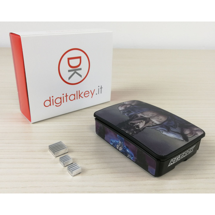 RetroK Case Stickers Heatsinks for Raspberry PI3 or PI4 - Kenshiro
