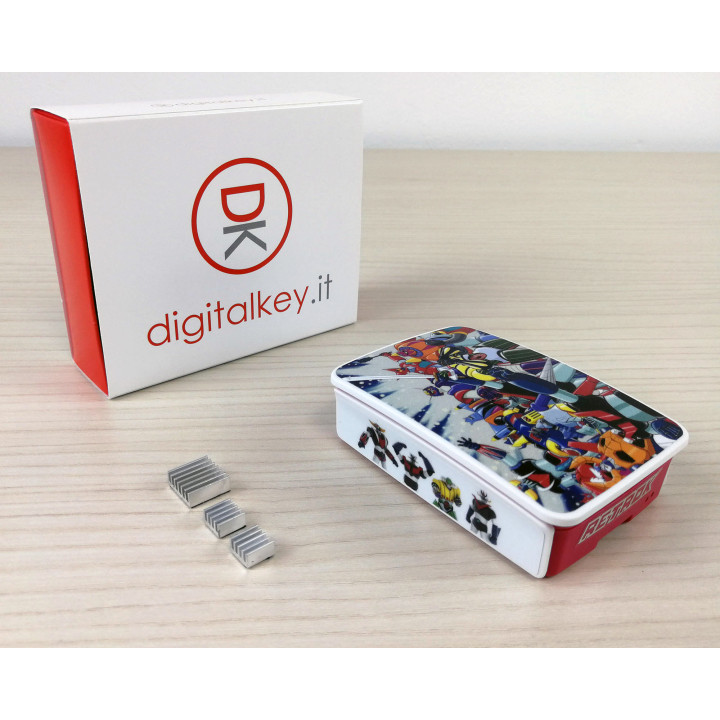 RetroK Case Stickers Heatsinks for Raspberry PI3 or PI4 - Mecha