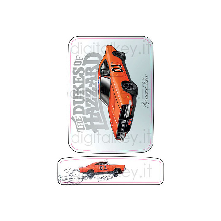RetroK Case Stickers Heatsinks for Raspberry PI3 or PI4 - General Lee