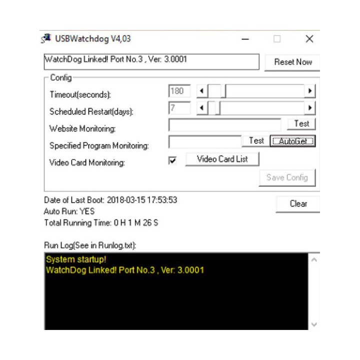 WatchDog Usb riavvio automatico per PC Miner Server Rig Gpu