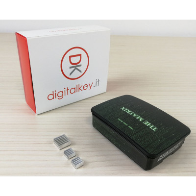 RetroK Case Stickers Dissipatori per Raspberry PI3 o PI4 - The Matrix RetroK Case Stickers Dissipatori per Raspberry PI3 o PI4 - The Matrix