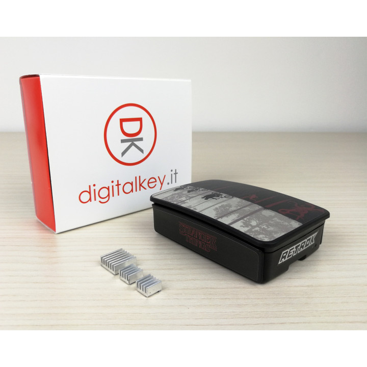 RetroK Case Stickers Heatsinks for Raspberry PI3 or PI4 - Stranger Things