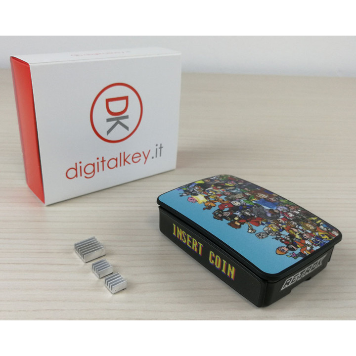 RetroK Case Stickers Heatsinks for Raspberry PI3 or PI4 - Various Characters