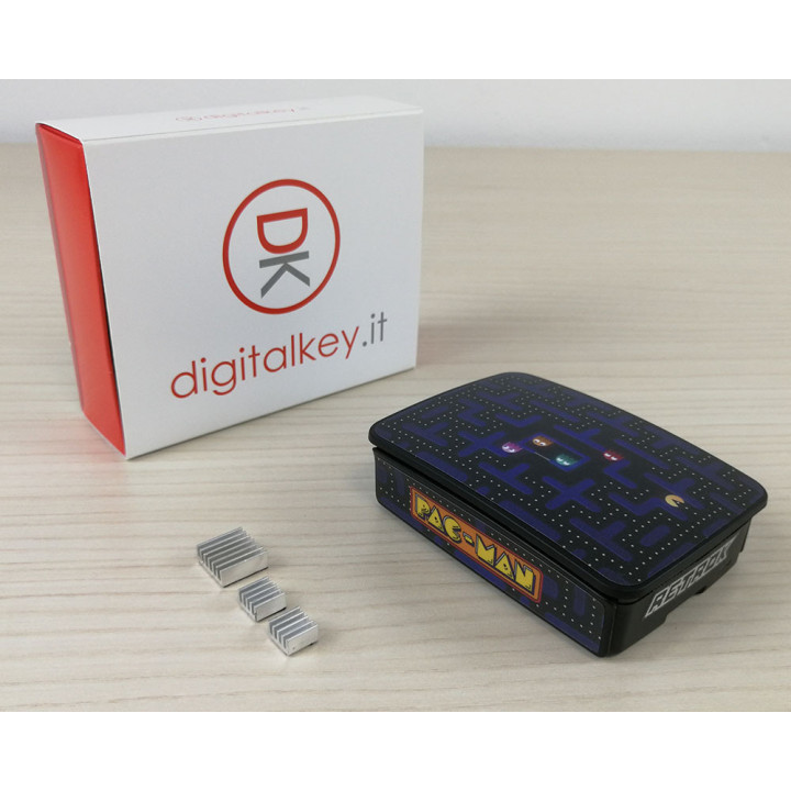 RetroK Case Stickers Heatsinks for Raspberry PI3 or PI4 - Pacman