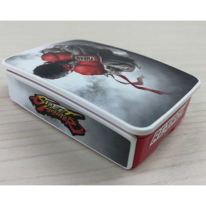RetroK Case Stickers Heatsinks for Raspberry PI3 or PI4 - Street Fighter Ryu