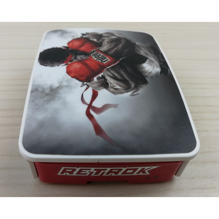 RetroK Case Stickers Heatsinks for Raspberry PI3 or PI4 - Street Fighter Ryu
