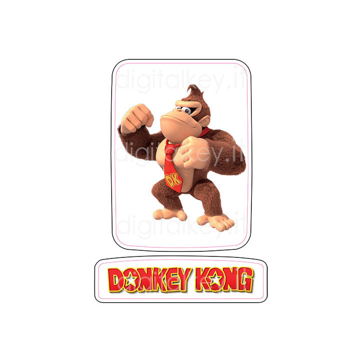 RetroK Case Stickers Heatsinks for Raspberry PI3 or PI4 - Donkey Kong