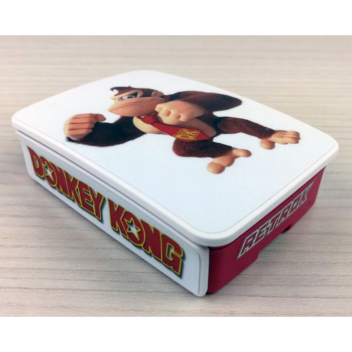 RetroK Case Stickers Heatsinks for Raspberry PI3 or PI4 - Donkey Kong