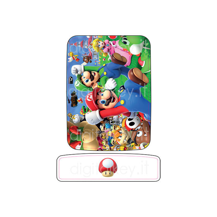 RetroK Case Stickers Heatsinks for Raspberry PI3 or PI4 - Super Mario Bros