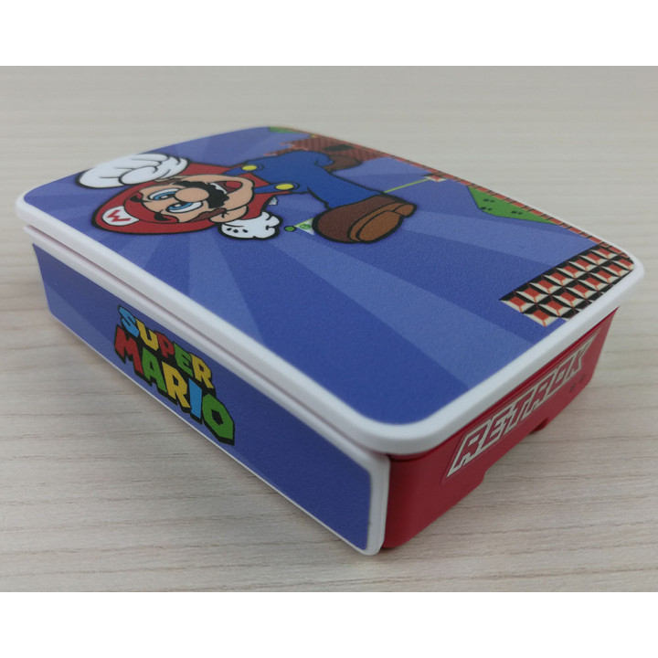 RetroK Case Stickers Heatsinks for Raspberry PI3 or PI4 - Mario Bros