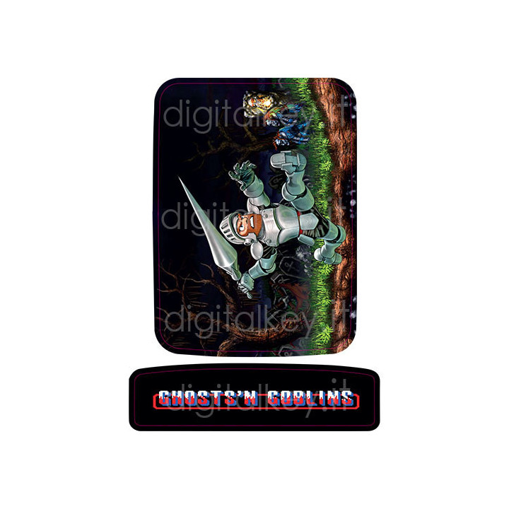 RetroK Case Stickers Heatsinks for Raspberry PI3 or PI4 - Ghosts ‘n Goblins