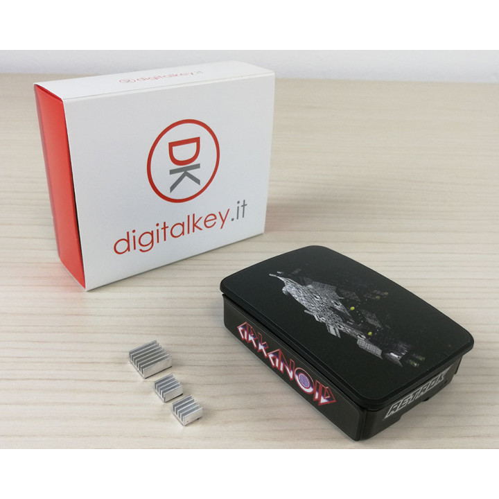 RetroK Case Stickers Heatsinks for Raspberry PI3 or PI4 - Arkanoid