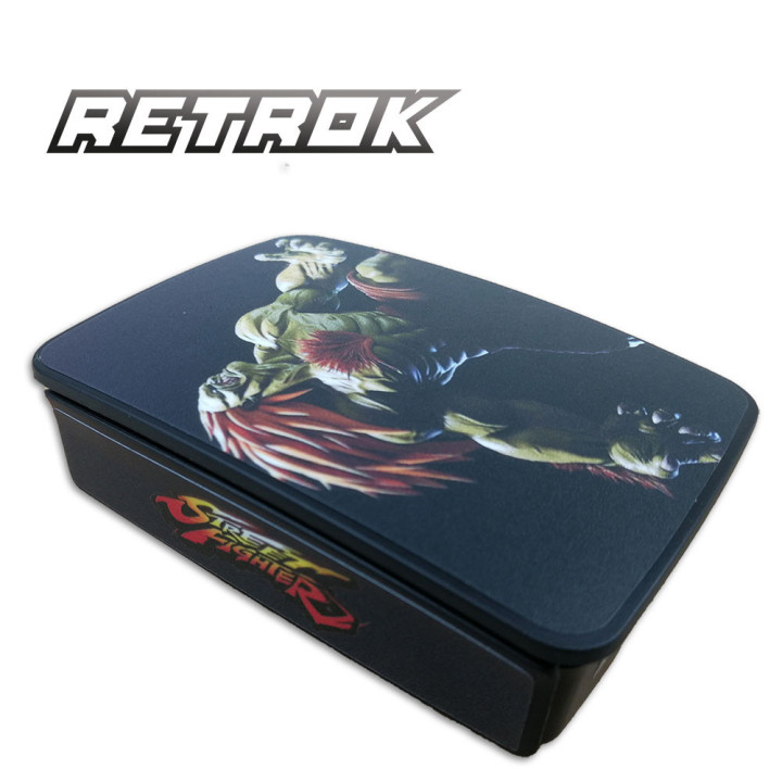 RetroK Case Stickers Heatsinks for Raspberry PI3 or PI4 - Street Fighter Blanka