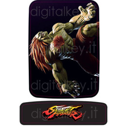 Street Fighter Blanka - RetroK Stickers Fan Art | Digitalkey.it