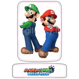 Mario e Luigi - RetroK Stickers Fan Art | Digitalkey.it