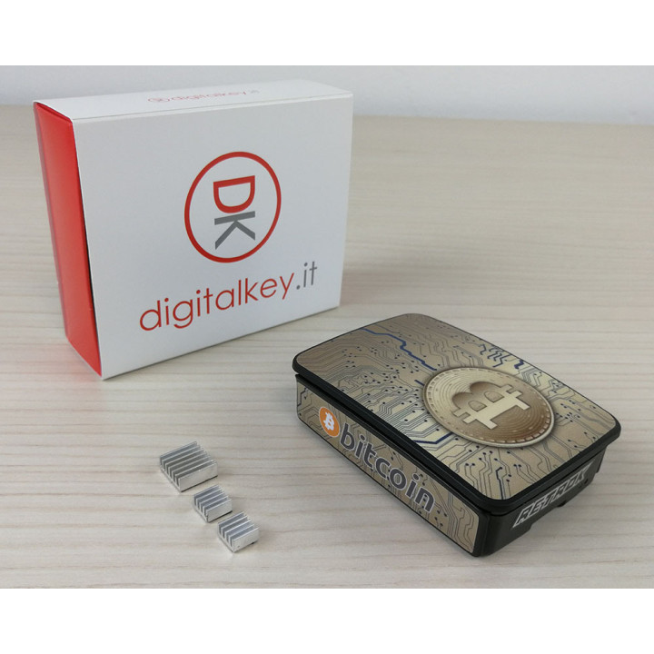 RetroK Case Stickers Heatsinks for Raspberry PI3 or PI4 - Bitcoin