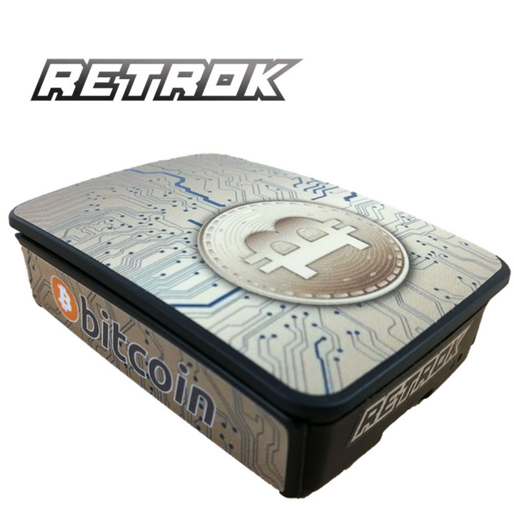 RetroK Case Stickers Heatsinks for Raspberry PI3 or PI4 - Bitcoin