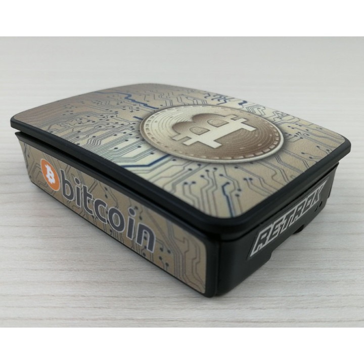 RetroK Case Stickers Heatsinks for Raspberry PI3 or PI4 - Bitcoin