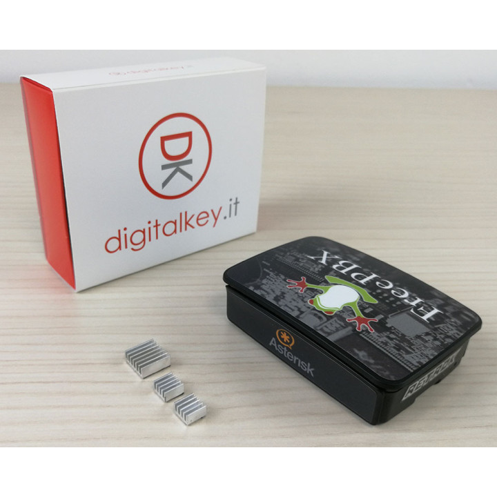 RetroK Case Stickers Heatsinks for Raspberry PI3 or PI4 - Asterisk FreePBX
