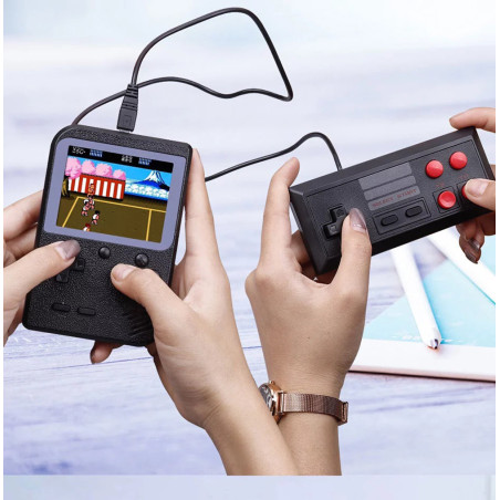 Console Retrogame Display 3" - with 400 games - Second Gamepad and TV cable