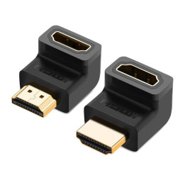 2 Pezzi Adattatore HDMI 90 e 270 gradi per TV Monitor Pc con HDMI