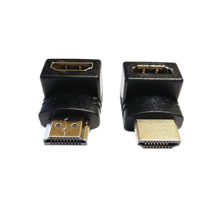 2 Pezzi Adattatore HDMI 90 e 270 gradi per TV Monitor Pc con HDMI