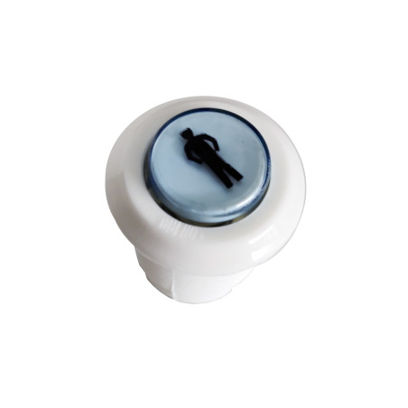 MOD. 07/C.V2 Edierre Glass effect button - Logo Player 1 or 2 printed