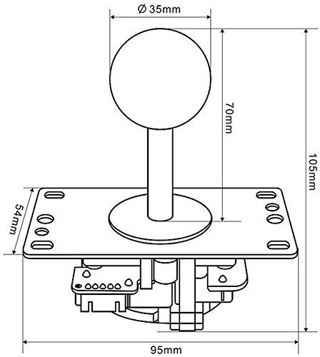 Sanwa Joystick con Pomello Palla - JLF-TP-8YT - Vari Colori - Foto 15 di 48